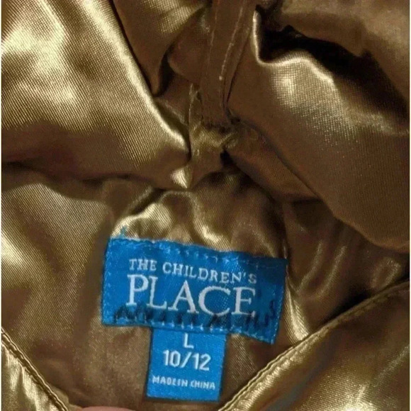 The Children’s Place Girl’s Reversible Coat Satin/ Faux Fur Sz. 10-12 - Picture 4 of 13